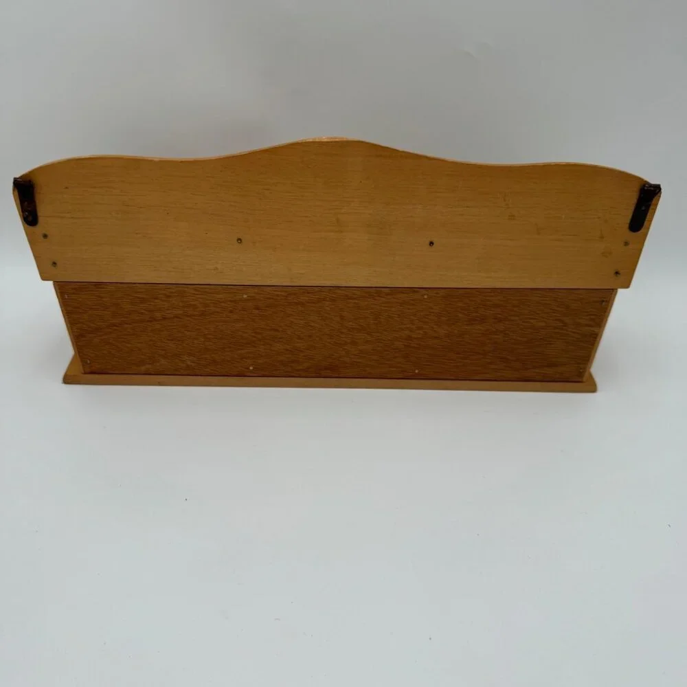Vintage Wooden  Wall Hanging Letter Holder kitsch kitchen office